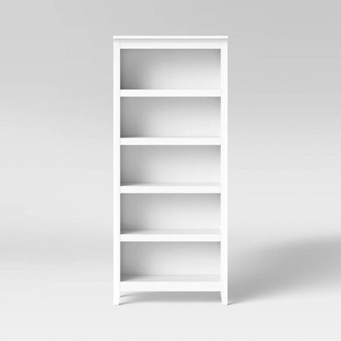 Photo 1 of 72" Carson 5 Shelf Bookcase White - Threshold™