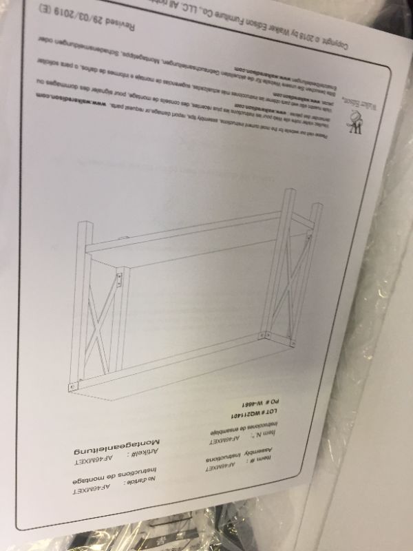 Photo 3 of 
46" Metal X Entry Table