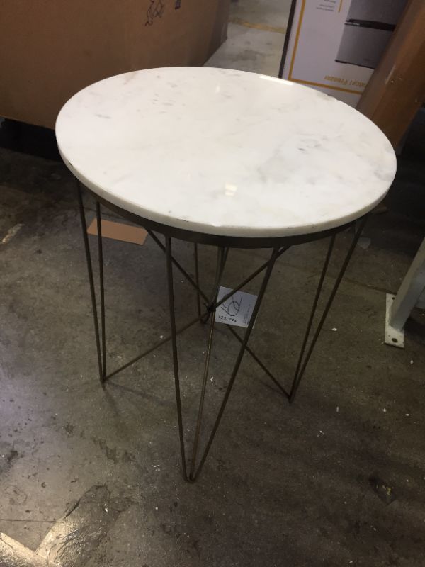 Photo 1 of 
Marble Top Round Table Gold - Project 62