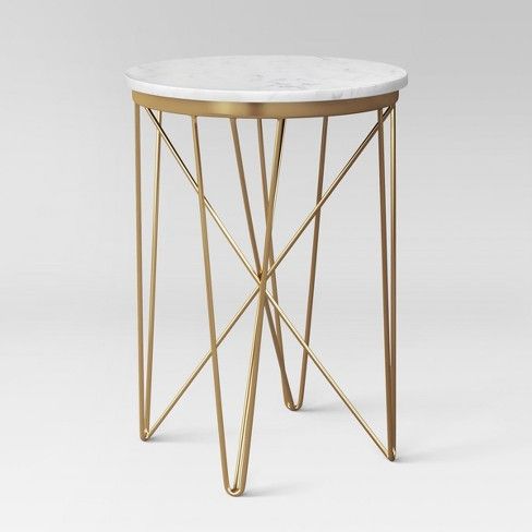 Photo 2 of 
Marble Top Round Table Gold - Project 62