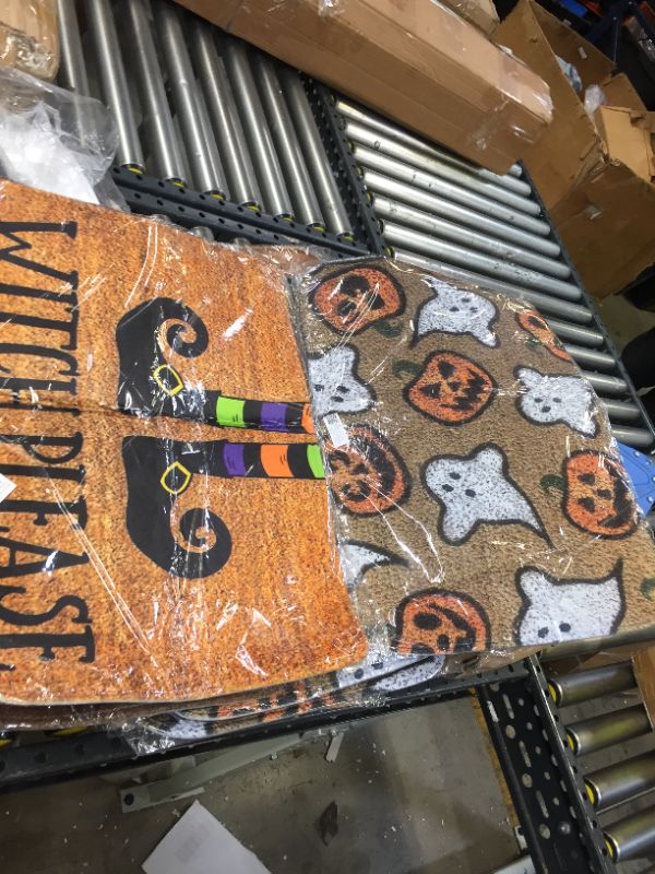 Photo 1 of Halloween themed door mat 2PCS