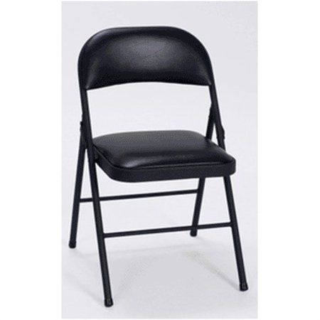 Photo 1 of Cosco Home and Office Products Vinyl Folding Chair - Black