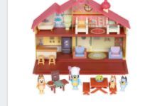 Photo 1 of Bluey Heeler Family Home & Outdoor BBQ Set Playset [Includes Bluey, Bingo, Mum (
