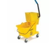 Photo 2 of Carlisle 3690804 Mop Bucket with Side Press Wringer, 26 Quart / 6.5 Gallon, Yell
