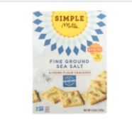 Photo 2 of  6 pcs ALMOND FLOUR CRACKERS, SEA SALT best buy 9/10/2021
