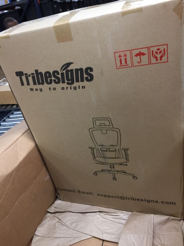 Photo 3 of Ergonomic Office Chair, Mesh Chair with Lumbar Support, Tribesigns High Back Desk Chair with Breathable Mesh
