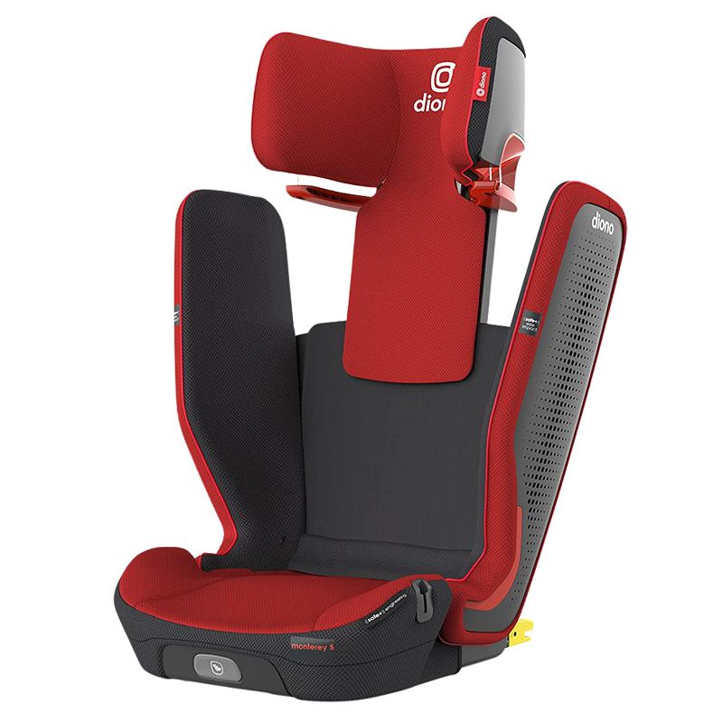 Photo 1 of DiONO Monterey 5iST FixSafe Latch High Back Booster Car Seat, Red Cherry
