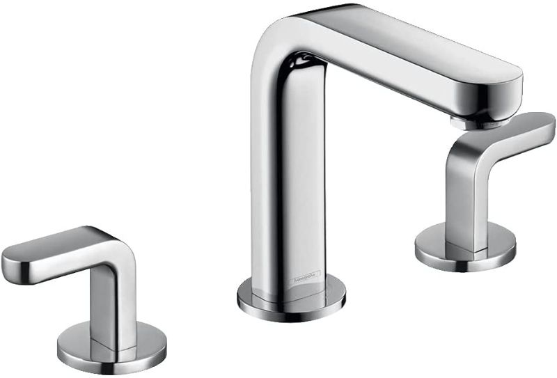 Photo 1 of Hansgrohe Metris S Chrome 2-handle Widespread WaterSense Bathroom Sink Faucet with Drain