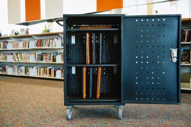 Photo 1 of Bay 30-Compartment Tablet Charging Cart
