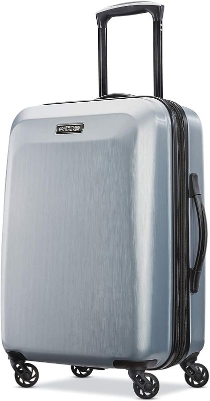 Photo 1 of American Tourister Moonlight Hardside Expandable Luggage with Spinner Wheels  silver CarryOn 21Inch