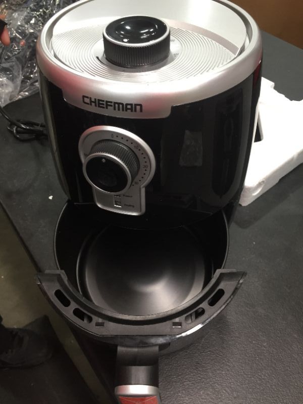 Photo 2 of Chefman TurboFry Air Fryer - Black/Silver