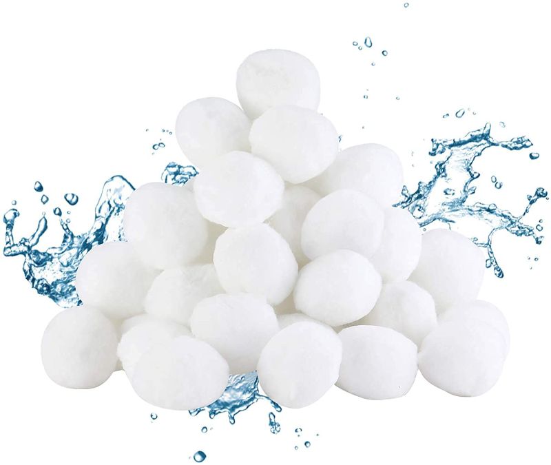 Photo 1 of 29 lbs Pool Filter Balls EcoFriendly Cotton Fiber Filter Media for Swimming Pool Aquarium Fish Tanks Sand Filters Replacement