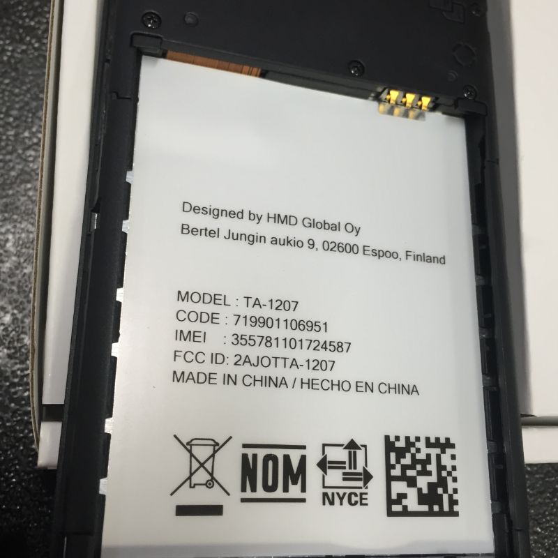 Photo 5 of Nokia 1.3 TA-1207 16GB GSM Unlocked Phone Smart Phone - Charcoal