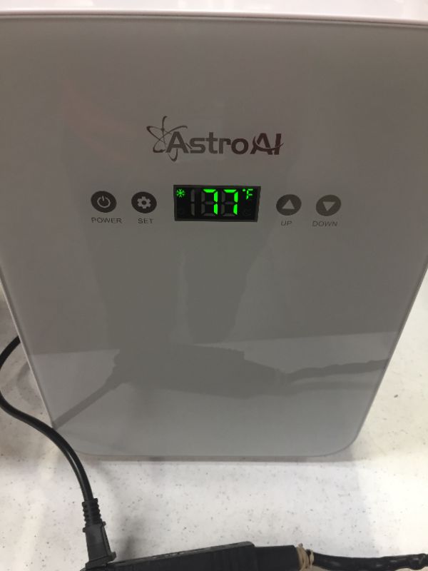 Photo 2 of AstroAI Mini Fridge,10 Liter Compact Refrigerator Mini Cooler Warmer with AC/DC Power,Thermoelectric Skincare Fridge Great for
