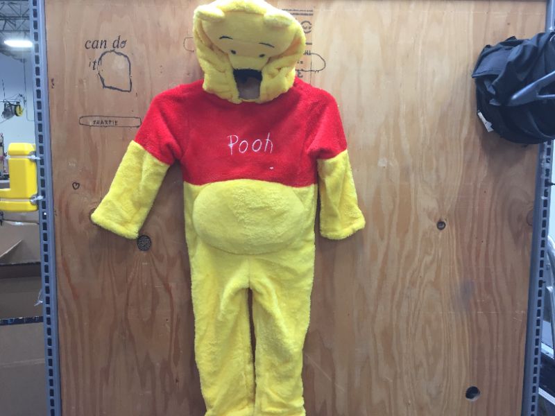 Photo 2 of  Winnie The Pooh Deluxe 2-Sided Plush Jumpsuit Costume - Medium (3T-4T)