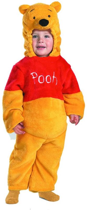 Photo 1 of  Winnie The Pooh Deluxe 2-Sided Plush Jumpsuit Costume - Medium (3T-4T)