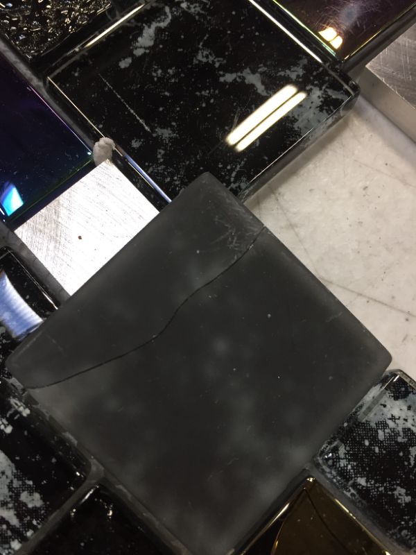 Photo 1 of Black and Silver 9 Panel Backsplash 