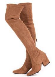 Photo 1 of (Chinese Size 40-USA7)(3pack)  Brown  Women Boots Winter Over Knee Long ,Comfort Square Heels 