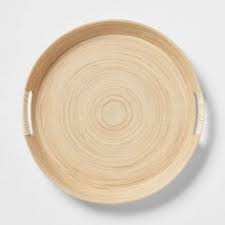 Photo 1 of 3pieces-16" Bamboo Spun Serving Tray - Opalhouse™