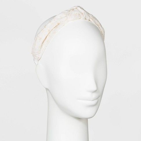 Photo 2 of Eyelet Knot Headband - Universal Thread White AND A New Day Blue

