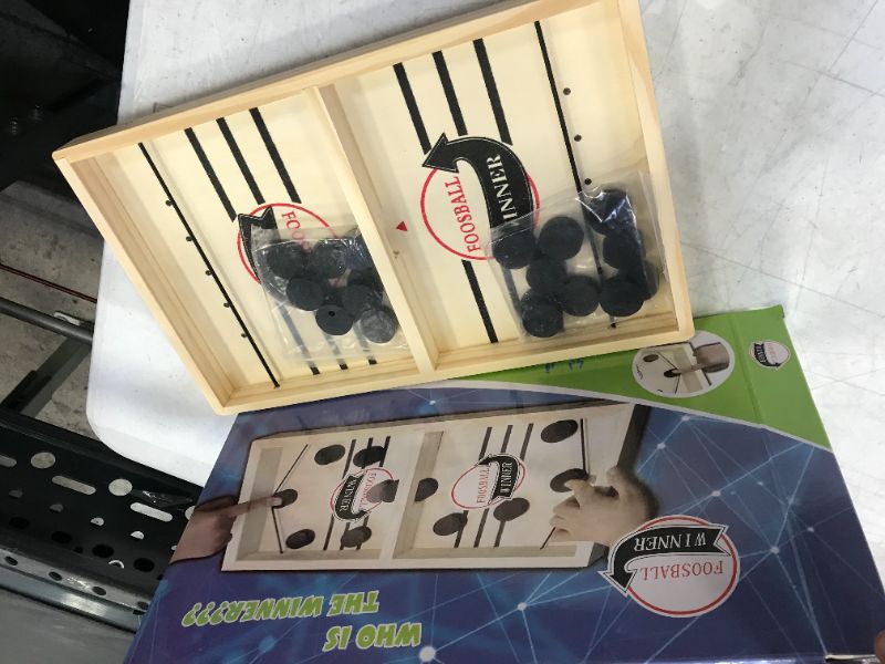 Photo 1 of Fast Sling Puck Game, Slingshot Board Ball Catapult Games Toy, Paced Winner Portable Board Games Winner Fun Toys Tabletop Competitive for Adult Kids & Family


