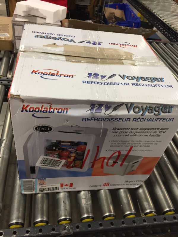 Photo 4 of Koolatron Voyager P27 Thermoelectric Iceless 12V Cooler Warmer, 27.5L / 29 Quart Capacity, For Camping, Travel, Truck, SUV, Car, Boat, RV, Trailer, Tailgating, Made in North America