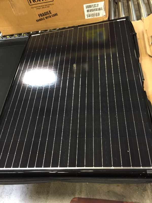 Photo 5 of 200-Watt 12-Volt Monocrystalline Foldable Suitcase Off-Grid Solar Power Kit with Voyager