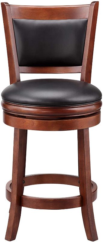 Photo 1 of Ball & Cast Swivel Counter Height Barstool 24 Inch Seat Height Cherry