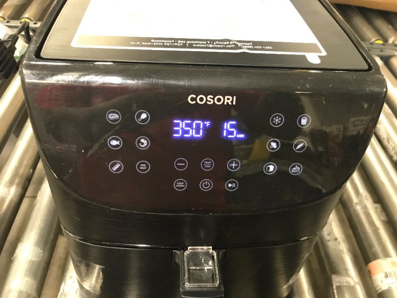 Photo 2 of COSORI Air Fryer 1500W Electric Hot Oven Oilless Cooker, 11 Presets Preheat & Shake Reminder, LED Touch Screen, Nonstick Basket, 3.7 QT, Digital-Black