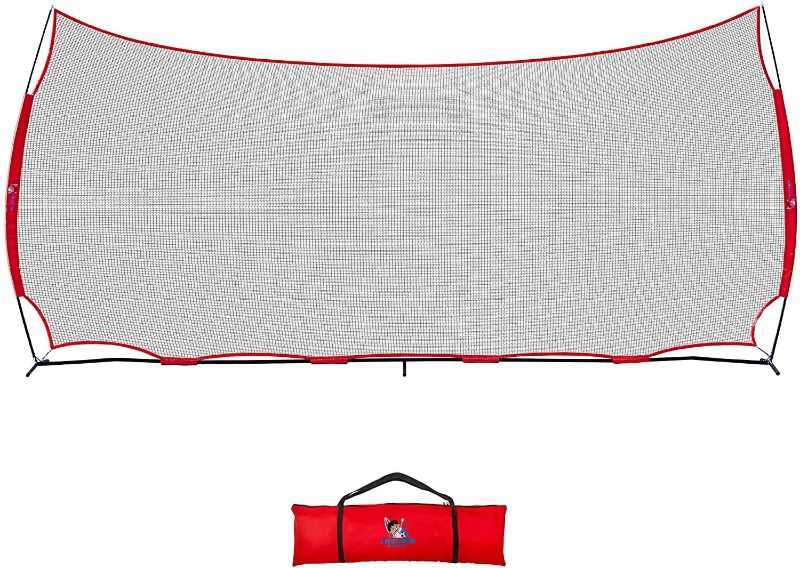 Photo 1 of ANYTHING SPORTS 20x10ft Sports Net | 200 SQ feet of Protection | Multi Sport Netting Barrier, Sports Net, Baseball Netting Backstop | Perfect for Golf, Baseball, Basketball, Soccer, Lacrosse, Hockey