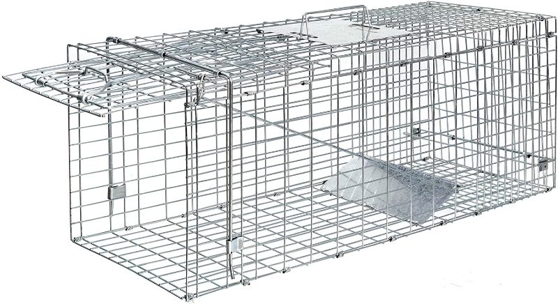 Photo 1 of ANT MARCH Live Animal Cage Trap 32'' Steel Humane Release Rodent Cage for cat, Rabbits, Stray Cat, Squirrel, Raccoon, Mole, Gopher, Chicken, Opossum, Skunk, Chipmunks, Groundhog Squire