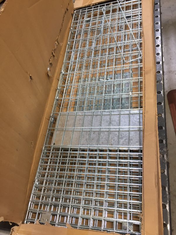 Photo 3 of ANT MARCH Live Animal Cage Trap 32'' Steel Humane Release Rodent Cage for cat, Rabbits, Stray Cat, Squirrel, Raccoon, Mole, Gopher, Chicken, Opossum, Skunk, Chipmunks, Groundhog Squire