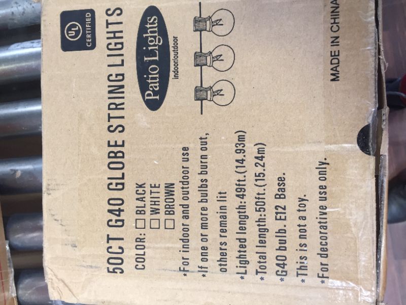 Photo 1 of Generic 50 Count Globe String Lights