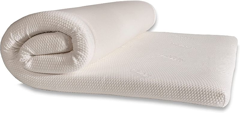 Photo 1 of 80 x 76 x 3 Tempur-Pedic TEMPUR Supreme 3-Inch Mattress Topper, Medium Firm, Queen, White