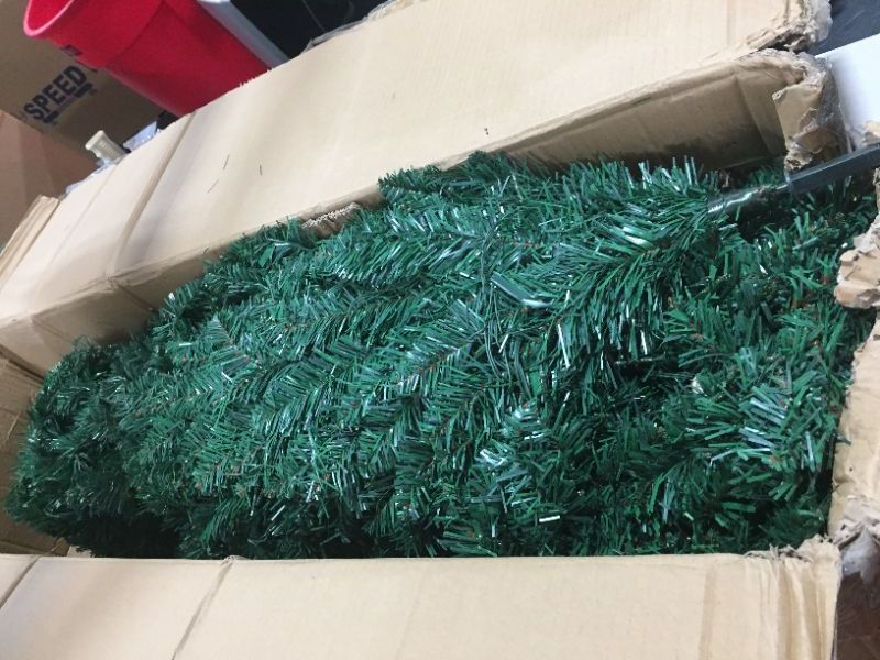 Photo 1 of 7.5 ft. Pre-Lit LED Spruce Artificial Christmas Tree with 480 Multi-Color and Warm White Lights, 6 Functions 