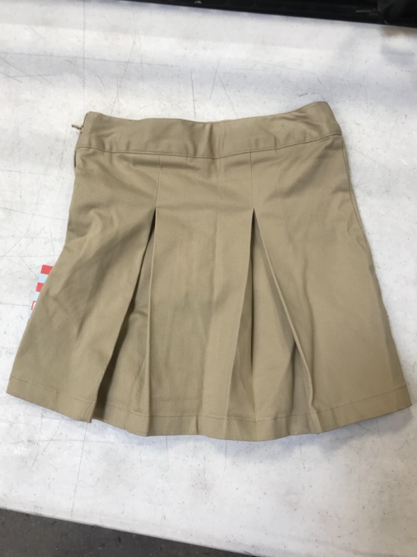 Photo 2 of Girls Stretch Uniform Pleated Twill Skort Cat Jack Light Size 5