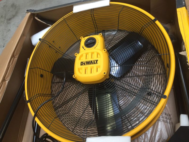 Photo 3 of 24 in. Heavy-Duty Drum Fan with Extra Long 12 ft. Power Cord and Stepless Speed Control