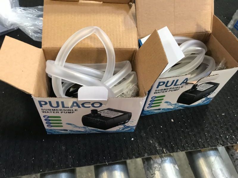 Photo 2 of 2 PACK PULACO 95GPH 5W MINI Submersible Water Pump for Aquarium Fish Tank Pond Fountain Hydroponics