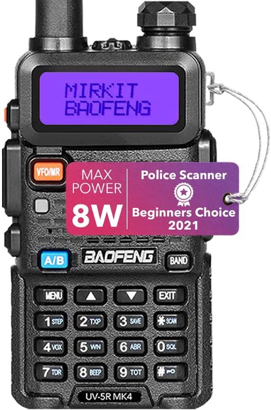 Photo 1 of Mirkit Ham Radio Baofeng UV-5R MK4 8W Max Power 2021