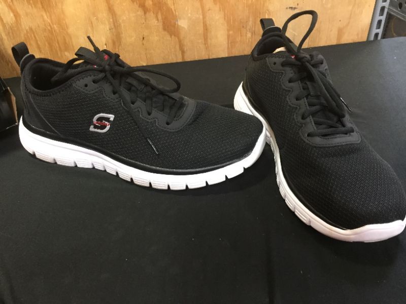 Photo 1 of men sport Skechers Reiff Performance Athletic Apparel Sneakers  Black color size 10.5