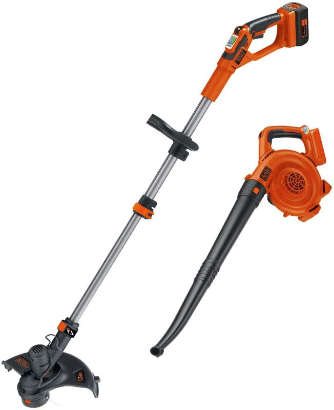 Photo 1 of BLACK+DECKER 40V MAX String Trimmer / Edger + hard surface  sweepe