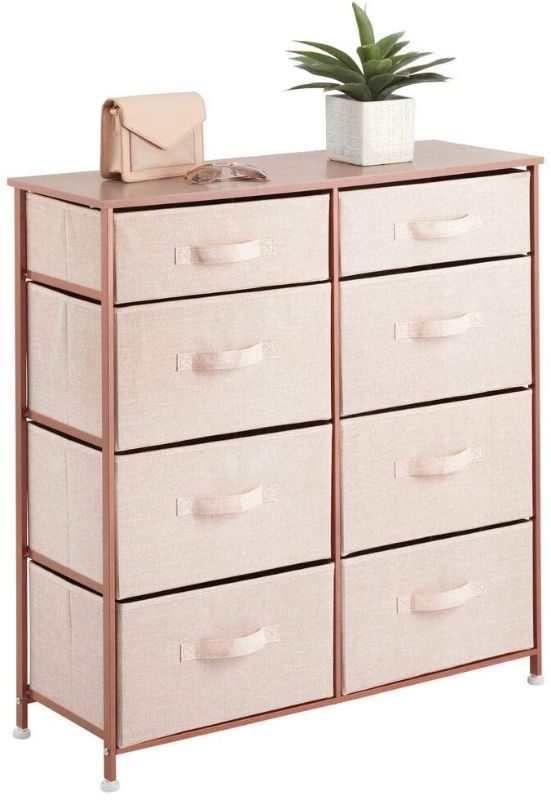 Photo 1 of 10 FABRIC DRAWER WITH METAL BASE PINK COLOR 