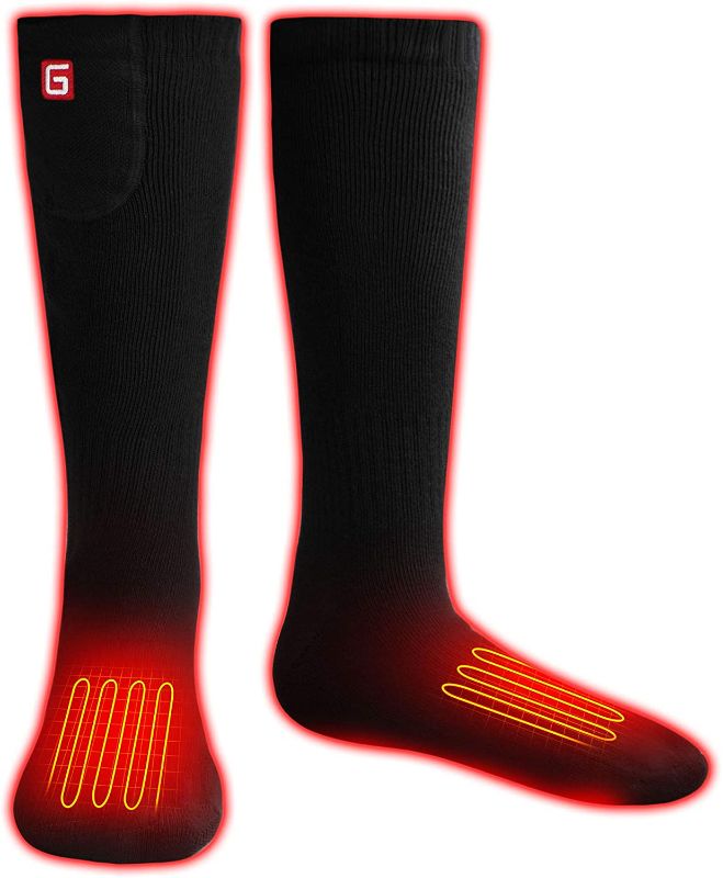 Photo 1 of  Heated Socks for Men Women, Rechargeable Electric Socks Battery Operated Winter Warm 