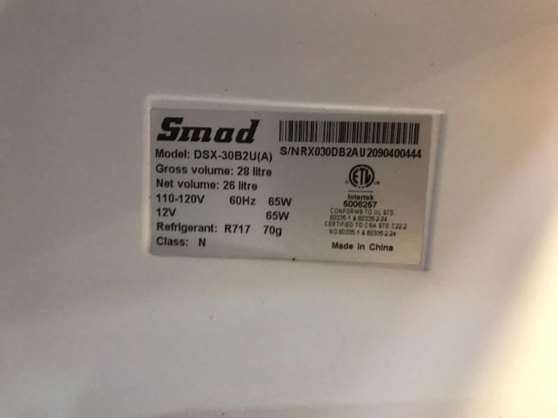 Photo 3 of SMAD COMPACT MINI FRIDGE QUIET NO NOISE ABSORPTION REFRIGERATOR WITH LOCK 40L 1.4 CU.FT, BLACK