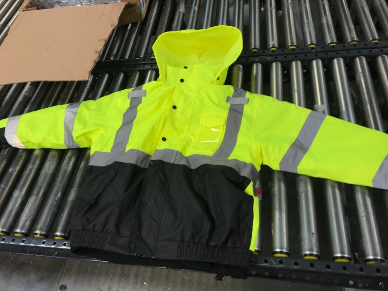 Photo 3 of Ergodyne® GloWear® 8384 Type R Class 3 Thermal Parka, Lime, Large