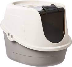 Photo 1 of Amazon Basics No-Mess Hooded Cat Litter Box 24 x 18 x 17 Inches Large