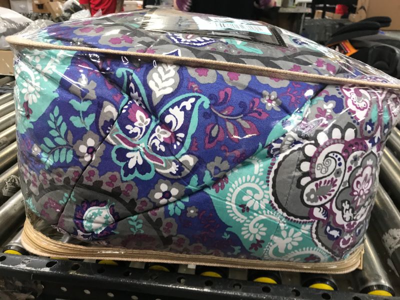 Photo 3 of Modern Threads Cathedral 8-Piece Printed Reversible Bed in A Bag, Queen, Purple/Grey/Teal