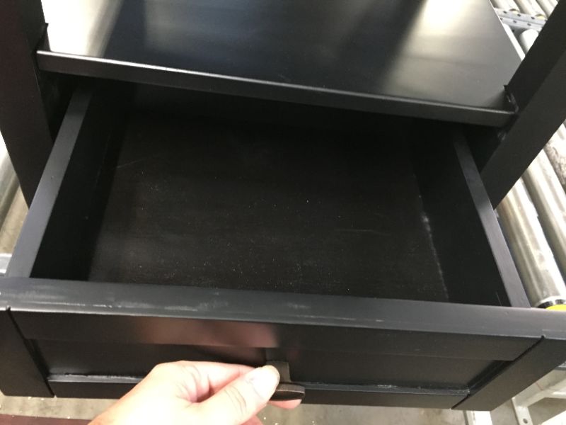 Photo 1 of Black Night Stand With Drawer Generic Brand