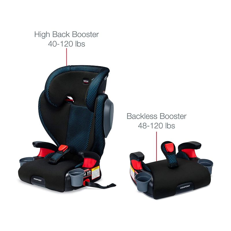 Photo 1 of Britax Highpoint 2-Stage Belt-Positioning Booster Car Seat, Teal - Highback and Backless Seat