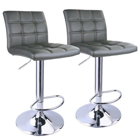 Photo 1 of Adjustable Swivel Bar Stools Hydraulic Chair Bar Stools, Set of 2